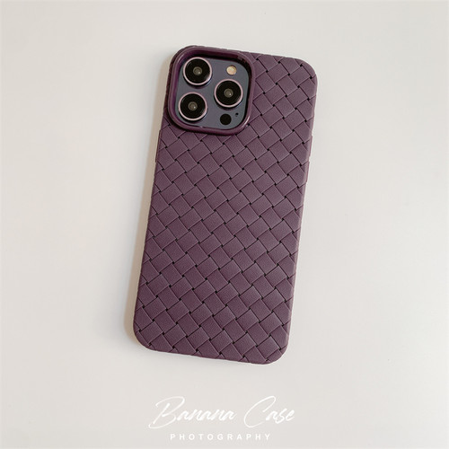 iPhone17promax超薄编织纹手机壳
