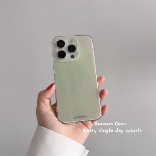 夏日ins小众氛围感淡绿色手机壳