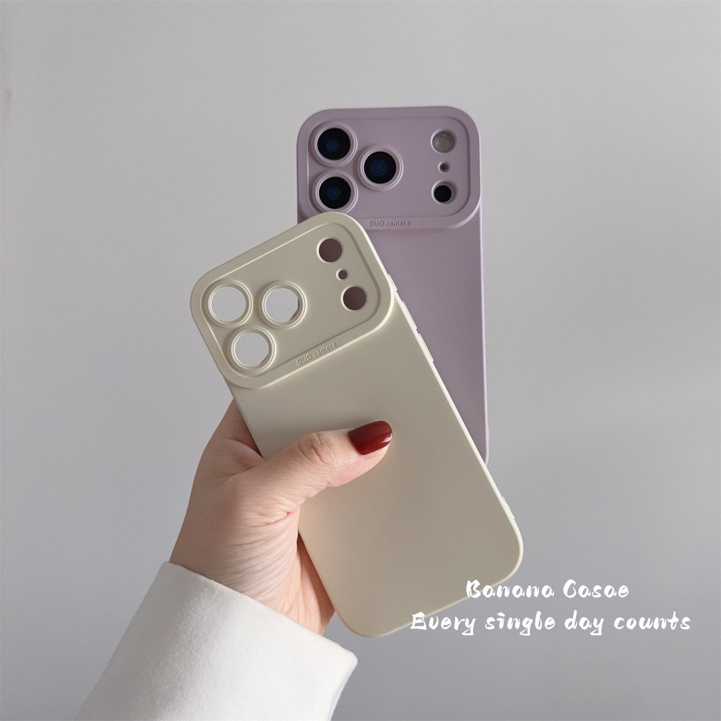简约温柔纯色iPhone17pro手机壳
