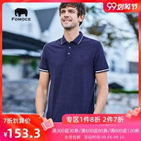 Áo phông nam 2019 mùa hè mới màu cotton ngắn tay áo thun nam tay dài nửa kinh doanh áo sơ mi POLO giản dị - Polo t shirt polo