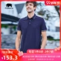 Áo phông nam 2019 mùa hè mới màu cotton ngắn tay áo thun nam tay dài nửa kinh doanh áo sơ mi POLO giản dị - Polo t shirt polo