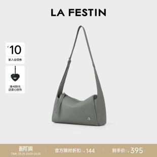 拉菲斯汀头层牛皮软耳包包2026新款 真皮女包腋下斜挎包通勤枕头包