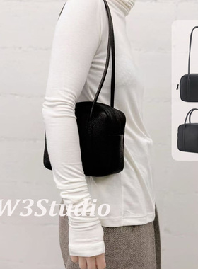 W3Studio日本小众Aeta小方包单肩豆腐包简约通勤手提包头层牛皮