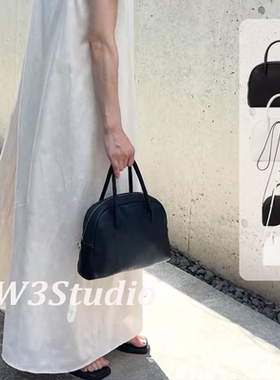 W3Studio日本小众aeta波士顿包复古头层牛皮简约通勤手提单肩包