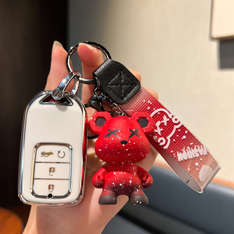 适用本田CRV 17/19/21款尊贵/尊耀/净致/净享版车遥控钥匙套包壳