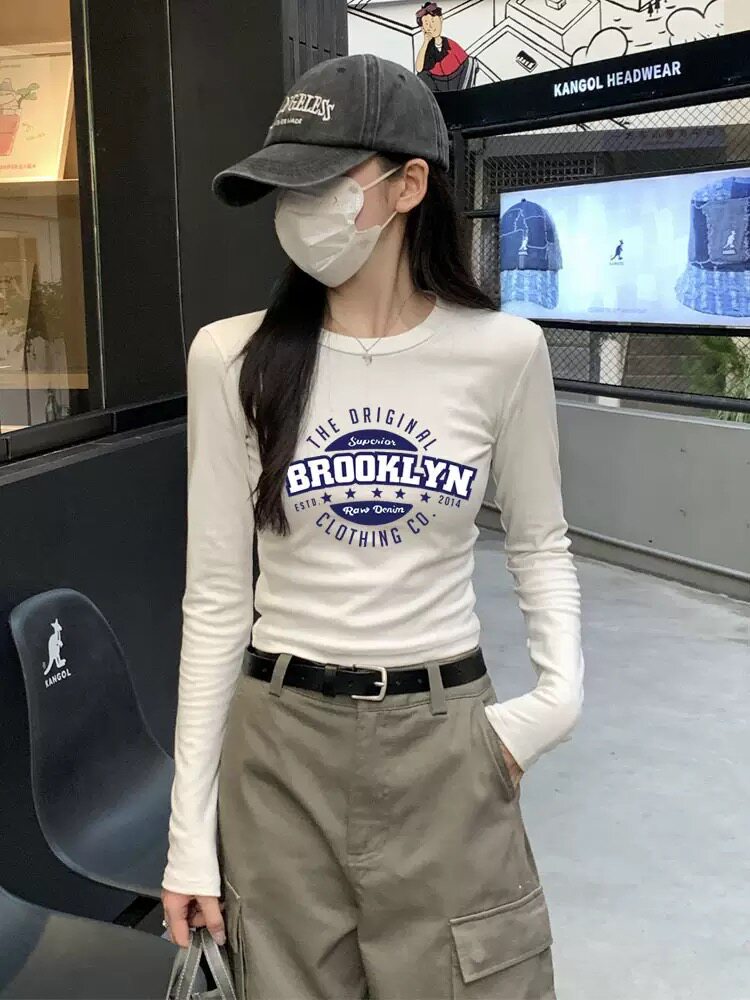 2026春季新款韩版高腰短款打T恤