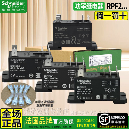 施耐德功率电磁继电器RPF/30A