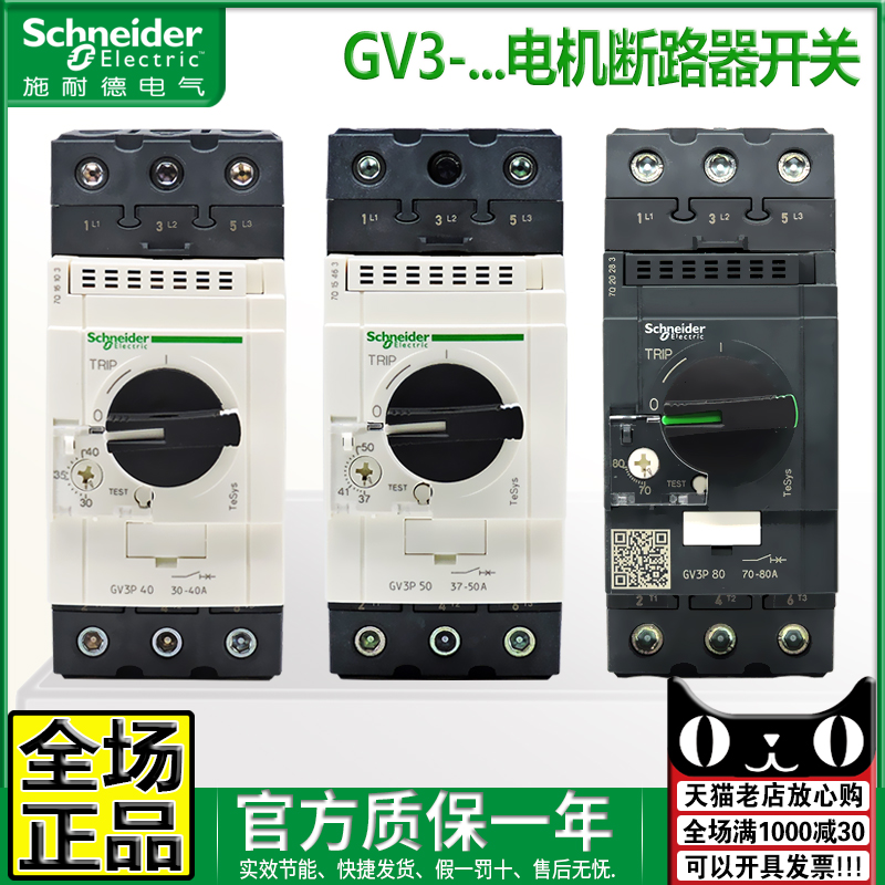 进口施耐德电机保护开关GV3-P