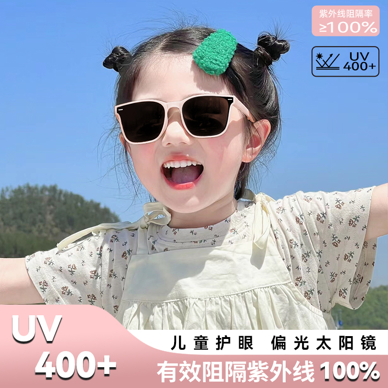 儿童女孩太阳镜2025新款偏光防晒防紫外线潮时尚gm女款女童墨镜