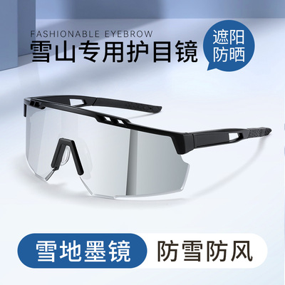 专业雪山护目镜男女款防风防雪盲