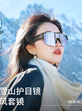 【登雪山护目镜】防雪盲偏光套镜