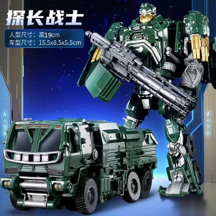 消防车变形模型机器人玩具