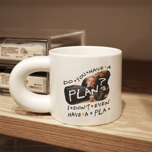 老友记周边菲比经典语录马克杯陶瓷设计高级感咖啡杯子胖胖杯