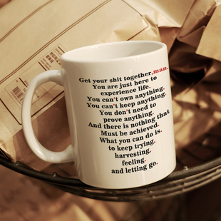 无耻之徒周边经典语录马克杯陶瓷小众情侣办公室咖啡杯子胖胖杯