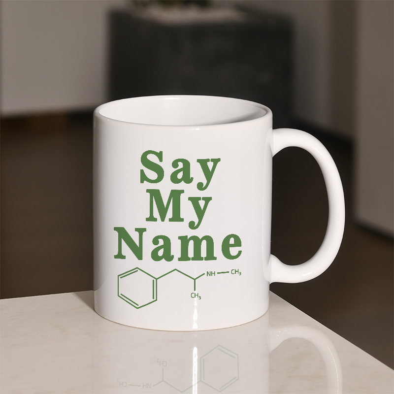 绝命毒师周边say my name马克杯陶瓷情侣办公室咖啡杯子胖胖杯