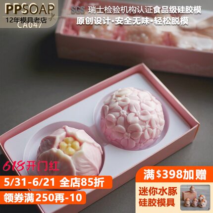PPSOAP硅胶手工皂模具 蜡烛石膏香薰模 扩香石 DIY材料工具 CA047