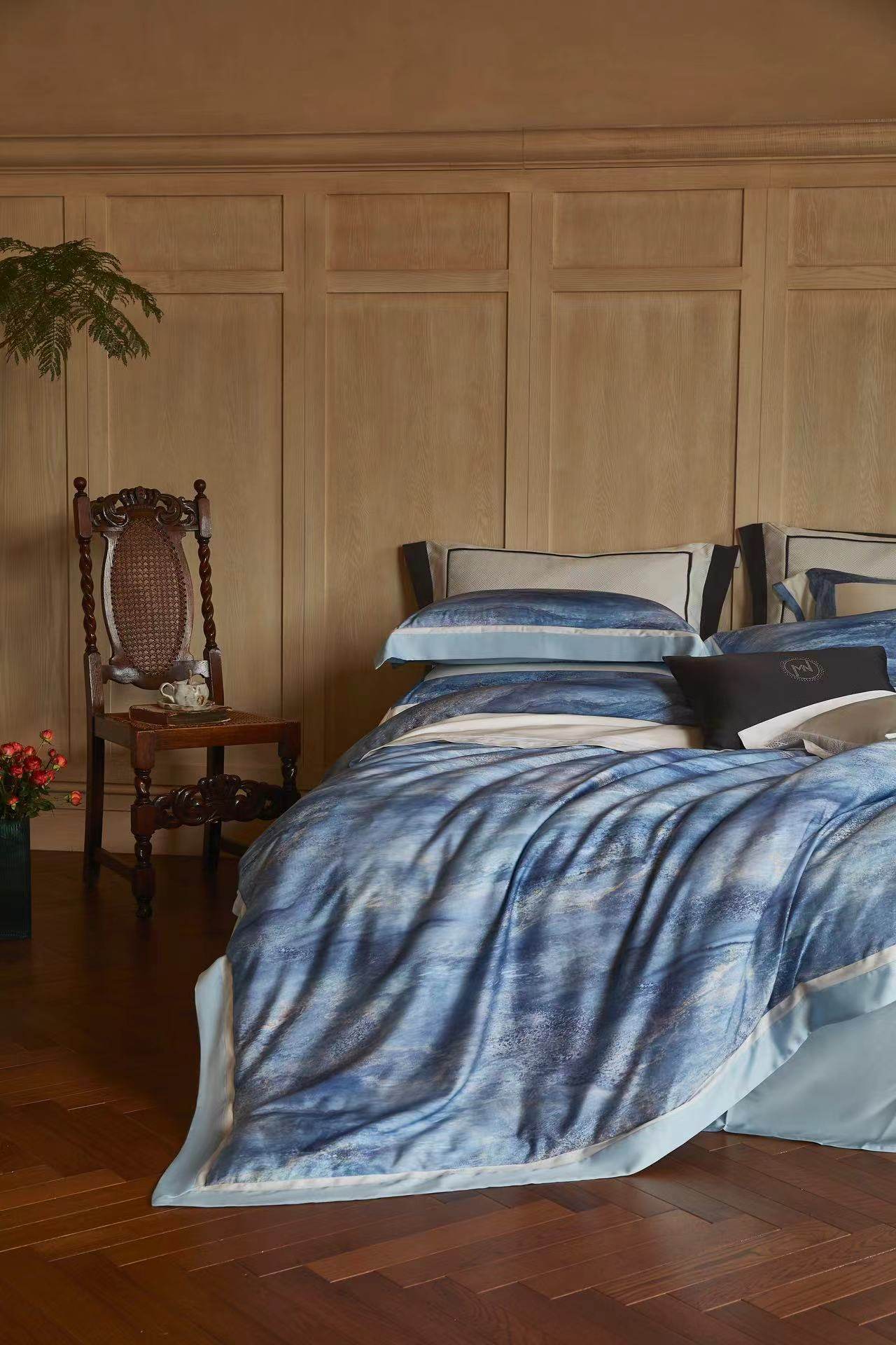 【吴小胖】慕奈专属铂金系列贝加尔湖系列 etro秀场天丝棉四件套