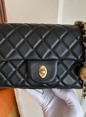 小金球珠cf大mini25bag hobo菱格链条包192231bag cocohandle woc