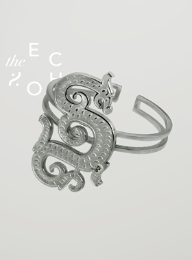 theECHO唤应「龙女」可水洗戒指 中国风 设计 礼物 开口戒指 女