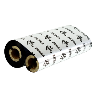 Zebra斑马原装标签条码打印机蜡基全树脂混合基碳带110mmx70m热转印色带gk888T/gt820/800吊牌哑银纸通用