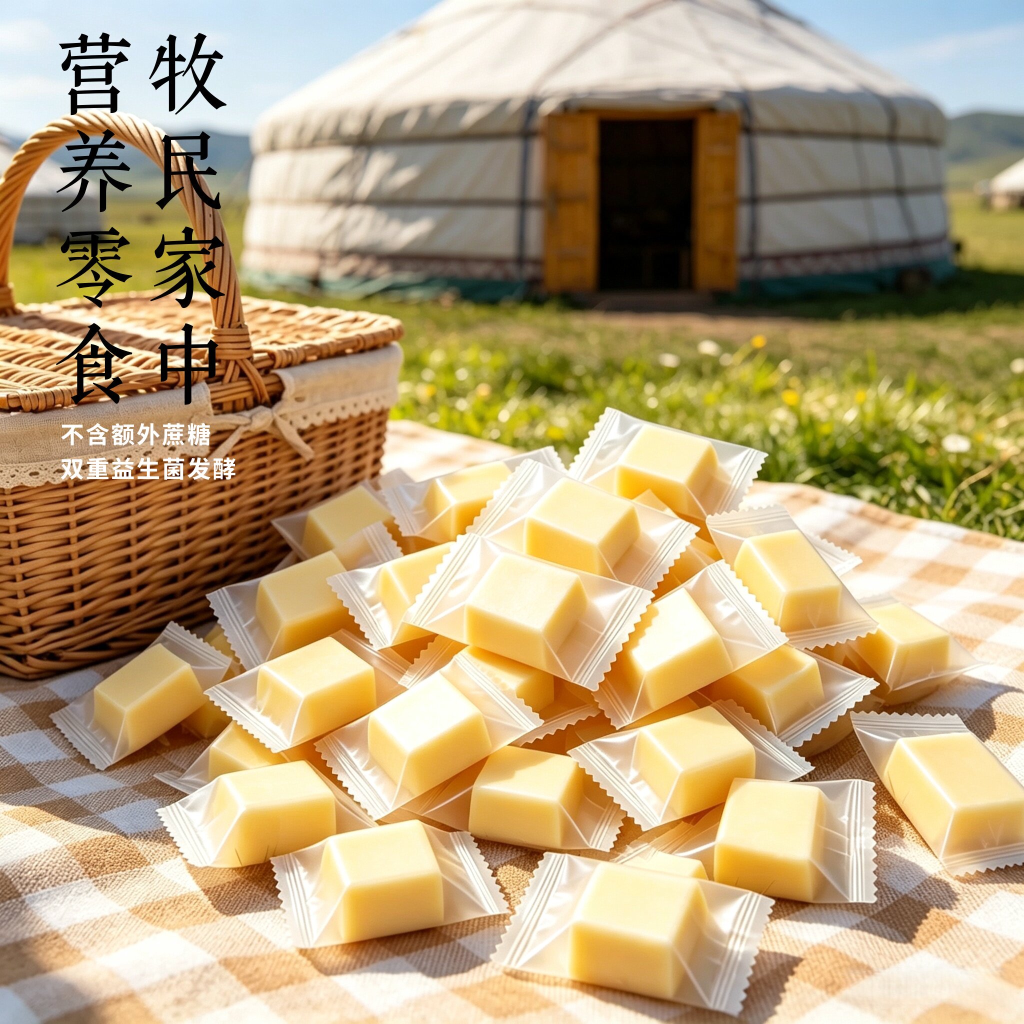 蒙牧霖内蒙古无蔗糖无添加奶酪图片