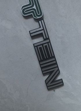 TEIN英文字母标汽车改装车贴金属贴纸