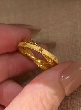 金臻沙金水星记小双环行星系戒指