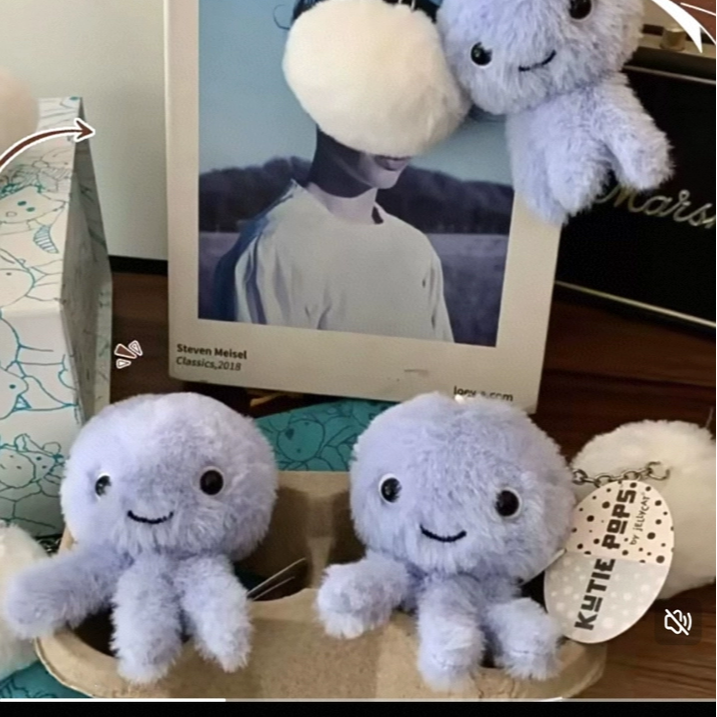 Jellycat Kutie Pops绝版小水母可爱毛绒挂件配饰钥匙环包挂