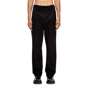 D意大利街头运动潮牌男装欧美男士修身直筒休闲羊毛西裤出口小众