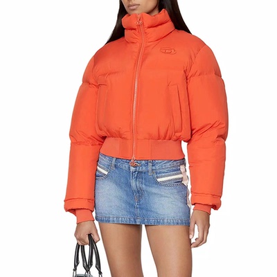 街头潮牌士修身短款立领羽绒服