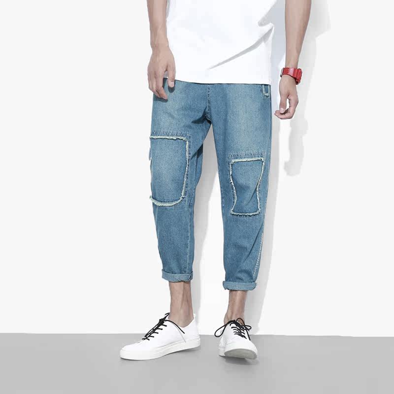 Jeans pour adolescent Sarouel en coton pour été - Ref 1481662 Image 1