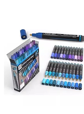 TOOLI-ART 22 Acrylic Paint Markers Paint Pens Pro Color S