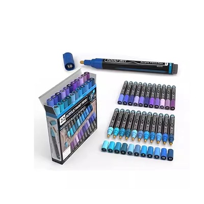 TOOLI-ART 22 Acrylic Paint Markers Paint Pens Pro Color S