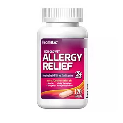 HealthA2Z Fexofenadine Hydrochloride 180mg， Antihistamine