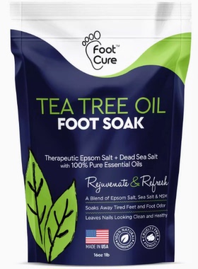 Tea Tree Oil Foot Soak with Epsom Salt - For Toenail Repair,