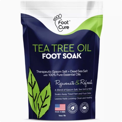 Tea Tree Oil Foot Soak with Epsom Salt - For Toenail Repair,