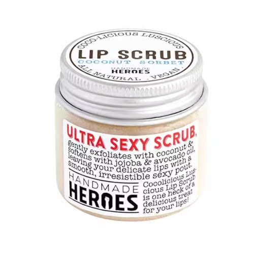 Handmade Heroes 100% Natural Lip Scrub， Vegan Conditionin