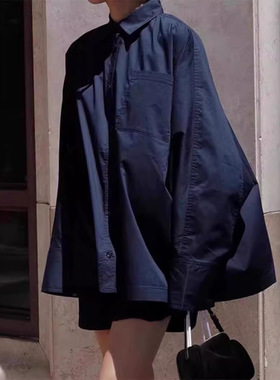 THERSTUDIO ROW2024衬衫春秋季新款慵懒宽松友风衬衣蝙蝠长袖上衣