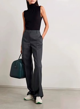 THERSTUDIO ROW 阔腿裤新款腰显瘦羊毛休闲拖地西装直筒裤子