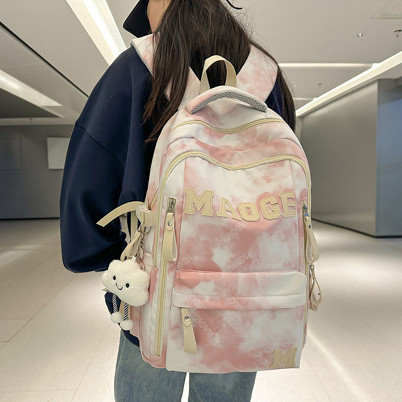 书包初中女生中学生双肩背包高颜值小众ins蓝色系大容量耐脏2025