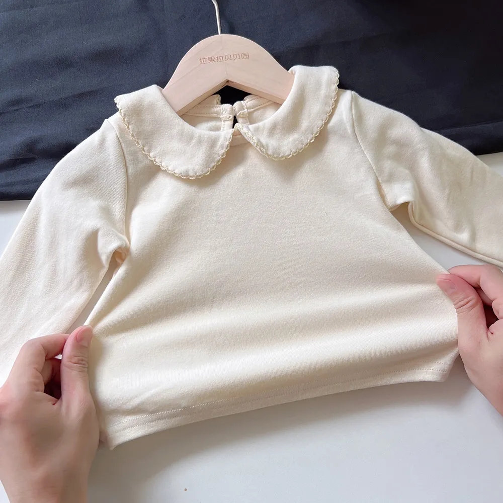 宝宝百搭打底衫秋娃娃领纯棉上衣