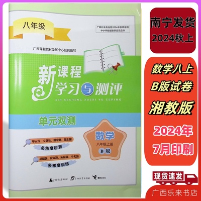 2024秋上新课程学习与测评单元双测数学八年级上册B版湘教考试卷8