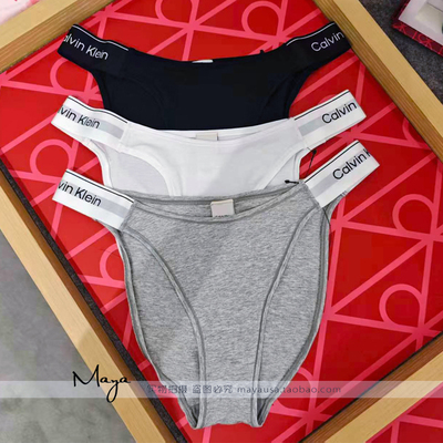 国内代购 CK内衣26春夏女士棉质高开叉比基尼三角内裤QF8671
