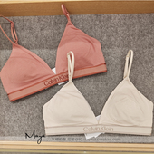 CK国内代购 炫光引力带 女士无钢圈可拆卸薄垫三角杯文胸QF7945AD