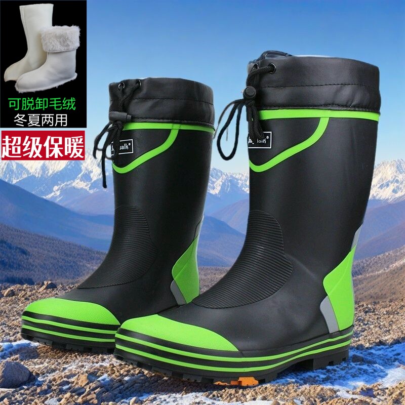 春夏透气防水雨鞋男款低帮短筒钓鱼黑色水鞋橡胶时尚轻便胶鞋雨靴