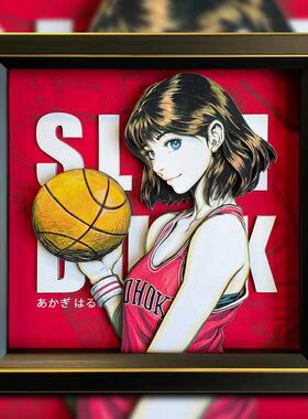 灌篮高手赤木晴子纸艺立体画
