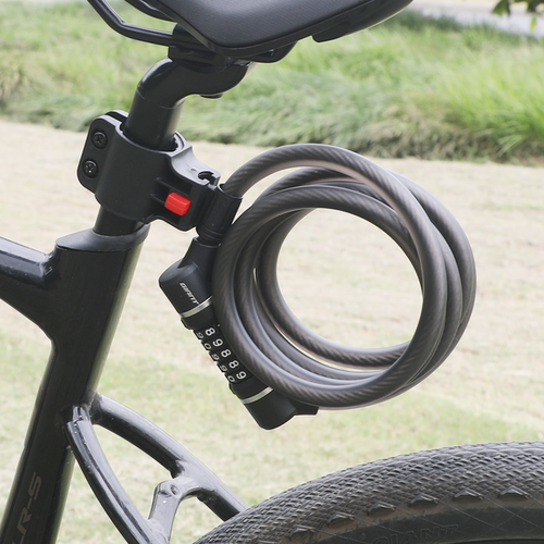 正品捷安特密码锁五位带锁架耐用