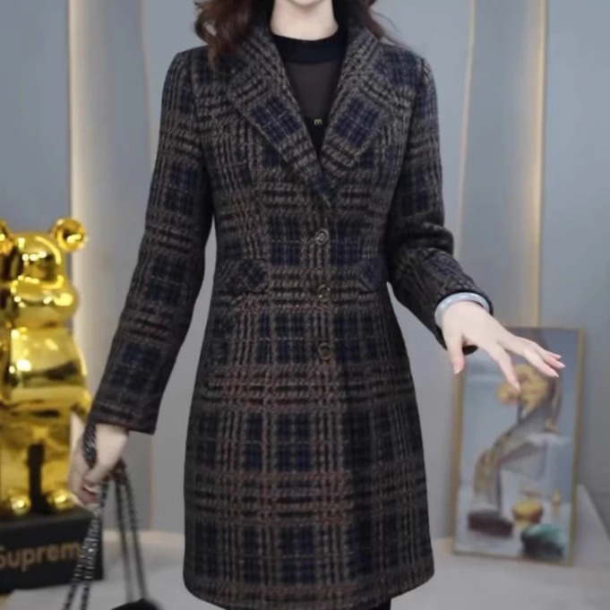 雪尔绒夹棉加厚保暖时尚棉服大衣