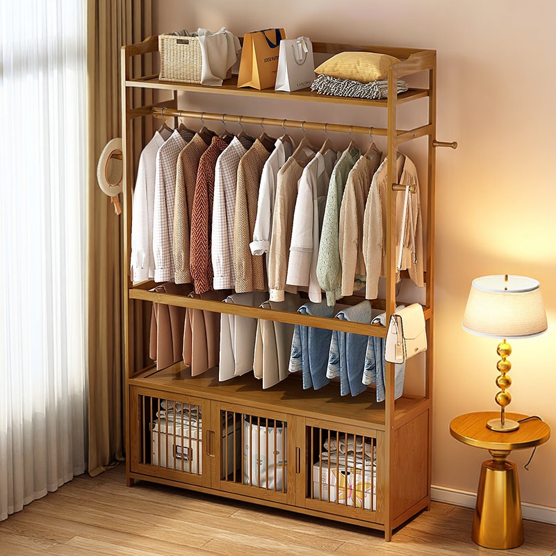 衣帽架收纳一体简约多层家用落地