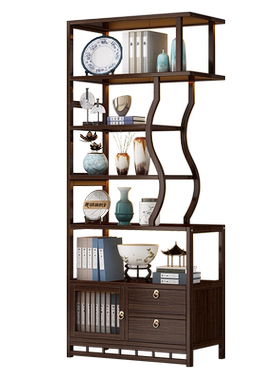 博古架茶叶架茶具置物架中式实木
